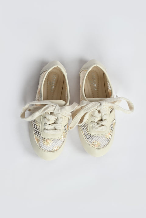 GIRLS LACED UP BALLET FLATS