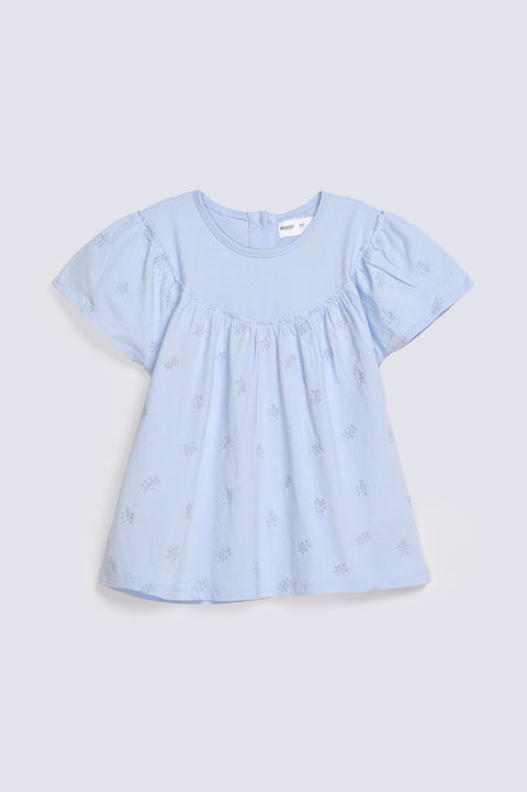 GIRLS EMBROIDERED KNIT TOP