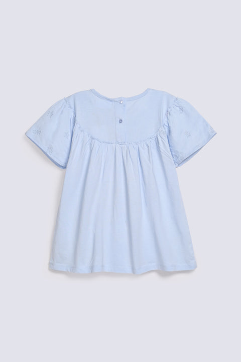 GIRLS EMBROIDERED KNIT TOP