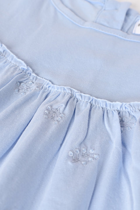 GIRLS EMBROIDERED KNIT TOP
