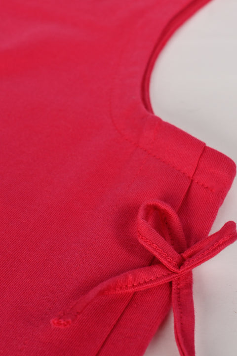 GIRLS SLEEVELESS TOP WITH BOW DETAIL