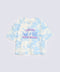 GIRLS BOXY FIT TIE & DYE PRINTED T-SHIRT