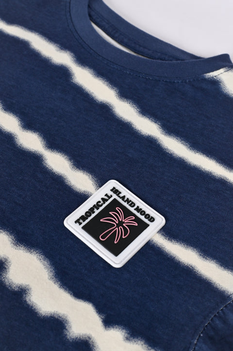 BOYS TIE & DYE STRIPED TEE