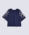 GIRLS FLORAL BOXY FIT PRINTED KNIT TOP