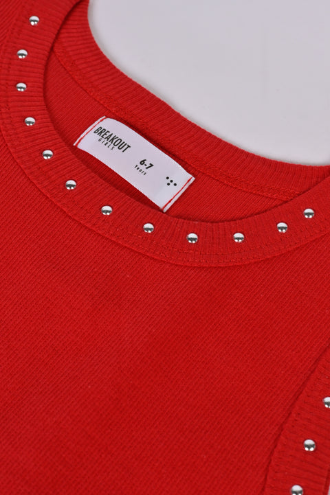 GIRLS STUDDED TANK TOP