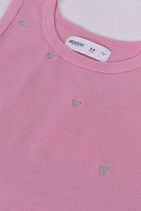 GIRLS EMBROIDERED TANK TOP