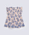 GIRLS PRINTED PLEATS TOP