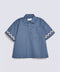 BOYS SHORT PLACKET BOXY SHIRT