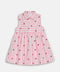 GIRLS EMBROIDERED COLLAR PRINTED DRESS