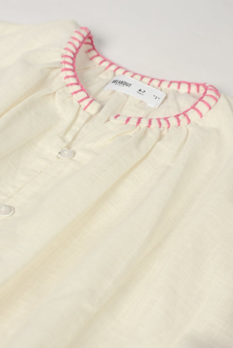 GIRLS EMBELLISHED BUTTON DOWN TOP