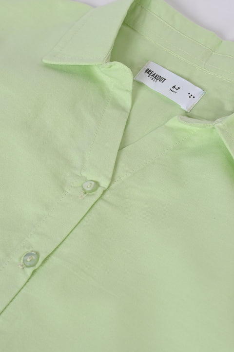 GIRLS BOXY BUTTON-DOWN SHIRT