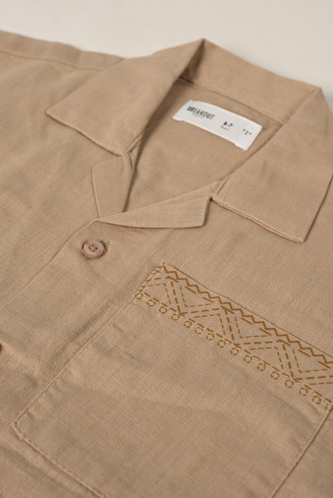 BOYS LINEN BLEND SHIRT