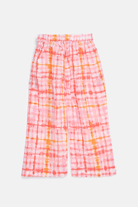 GIRLS WIDE LEG PLEATED TROUSER