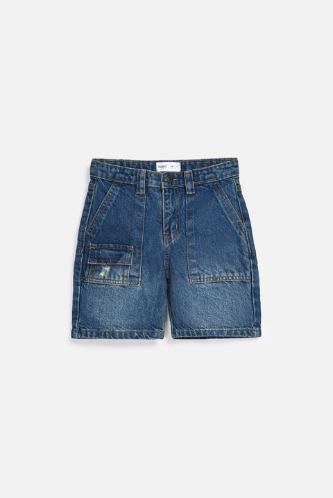BOYS UTILITY DENIM SHORTS