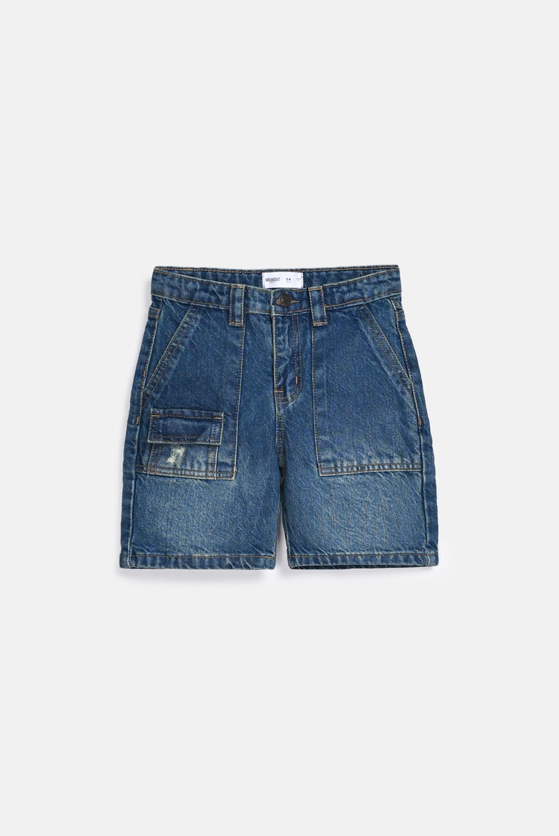 BOYS UTILITY DENIM SHORTS