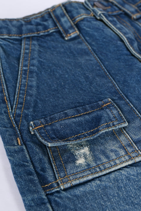 BOYS UTILITY DENIM SHORTS