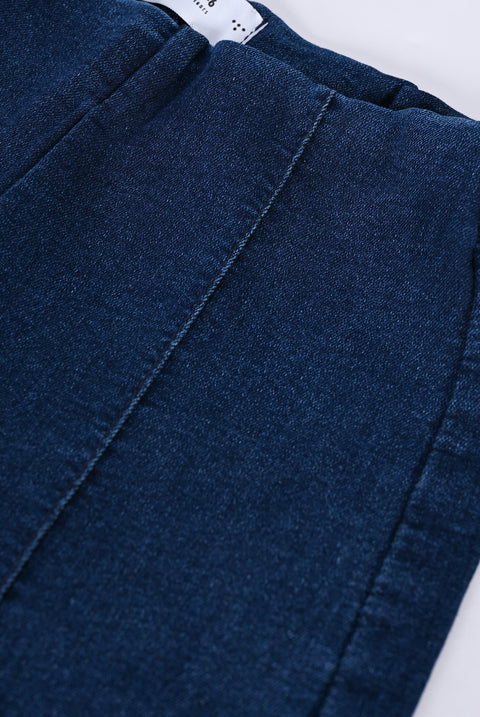 GIRLS DENIM LOOK FLARED JEGGINGS
