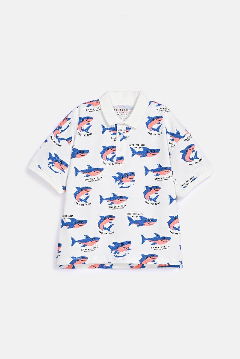 BOYS PRINTED POLO