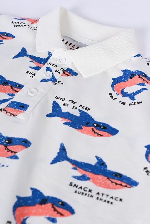 BOYS PRINTED POLO