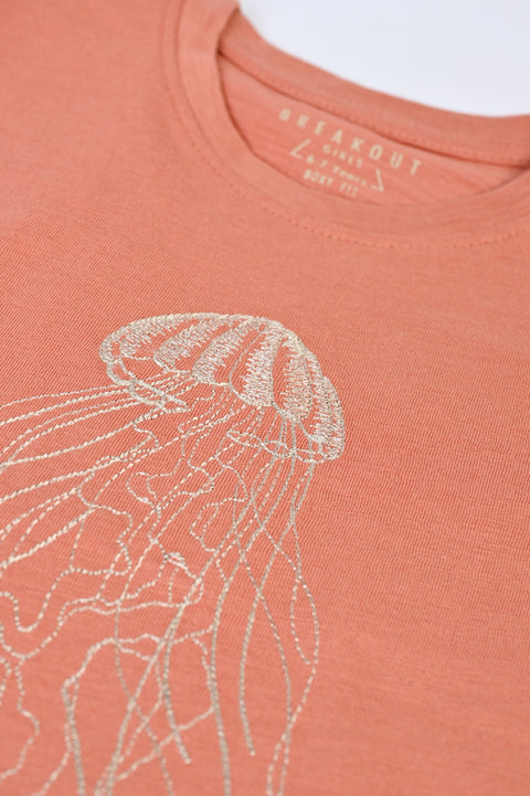 GIRLS BOXY EMBROIDERED T-SHIRT