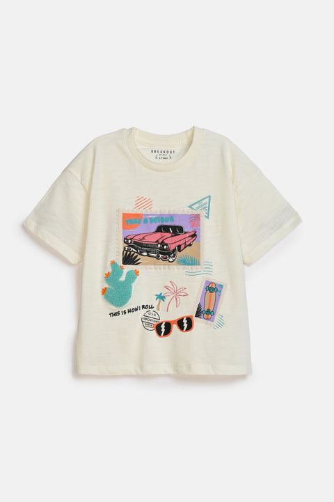 GIRLS TROPICAL T-SHIRT