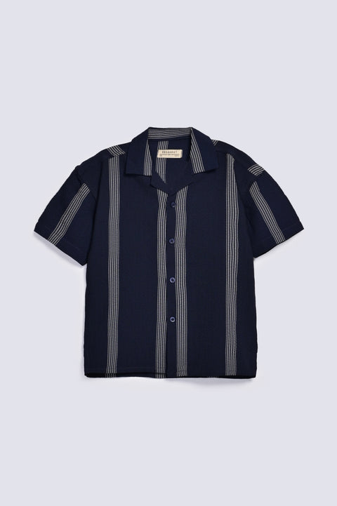 BOYS TEXTURED STRIPED SHIRT