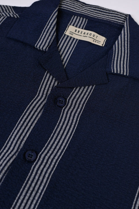 BOYS TEXTURED STRIPED SHIRT
