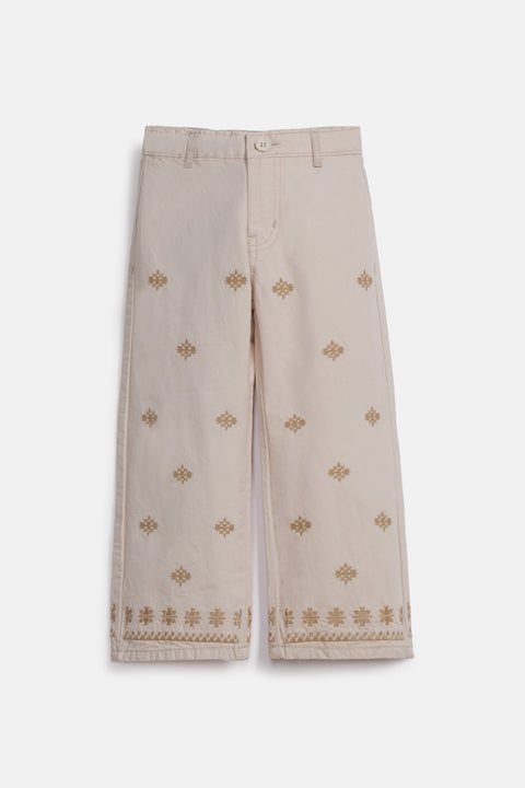 GIRLS EMBROIDERED PANTS