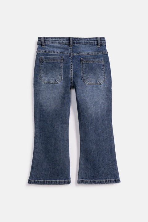 GIRLS FLARED FIT DENIM