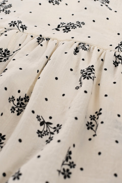 GIRLS FLORAL PRINTED DRESS