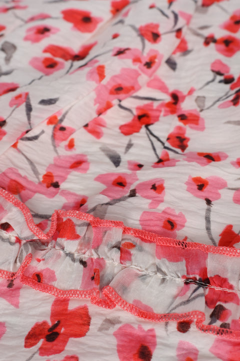 GIRLS FLORAL PRINT SKIRT