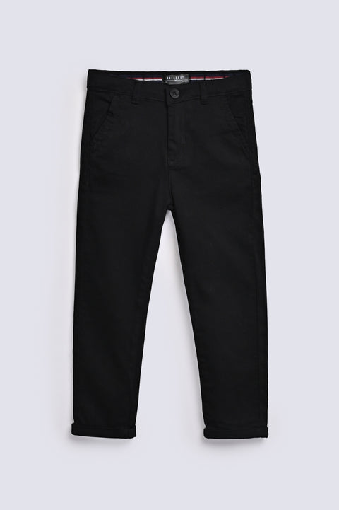 BOYS TAPE DETAIL TWILL PANT