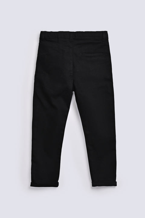 BOYS TAPE DETAIL TWILL PANT